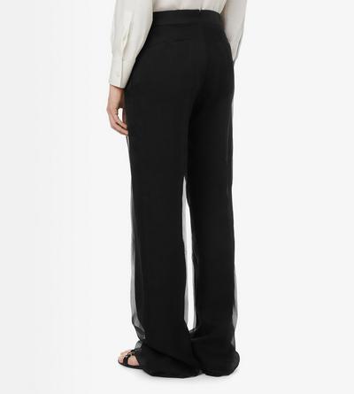 TOM FORD SILK BLACK PANTAL&Oacute;N DE NOCHE DE CHIF&Oacute;N LAVADO