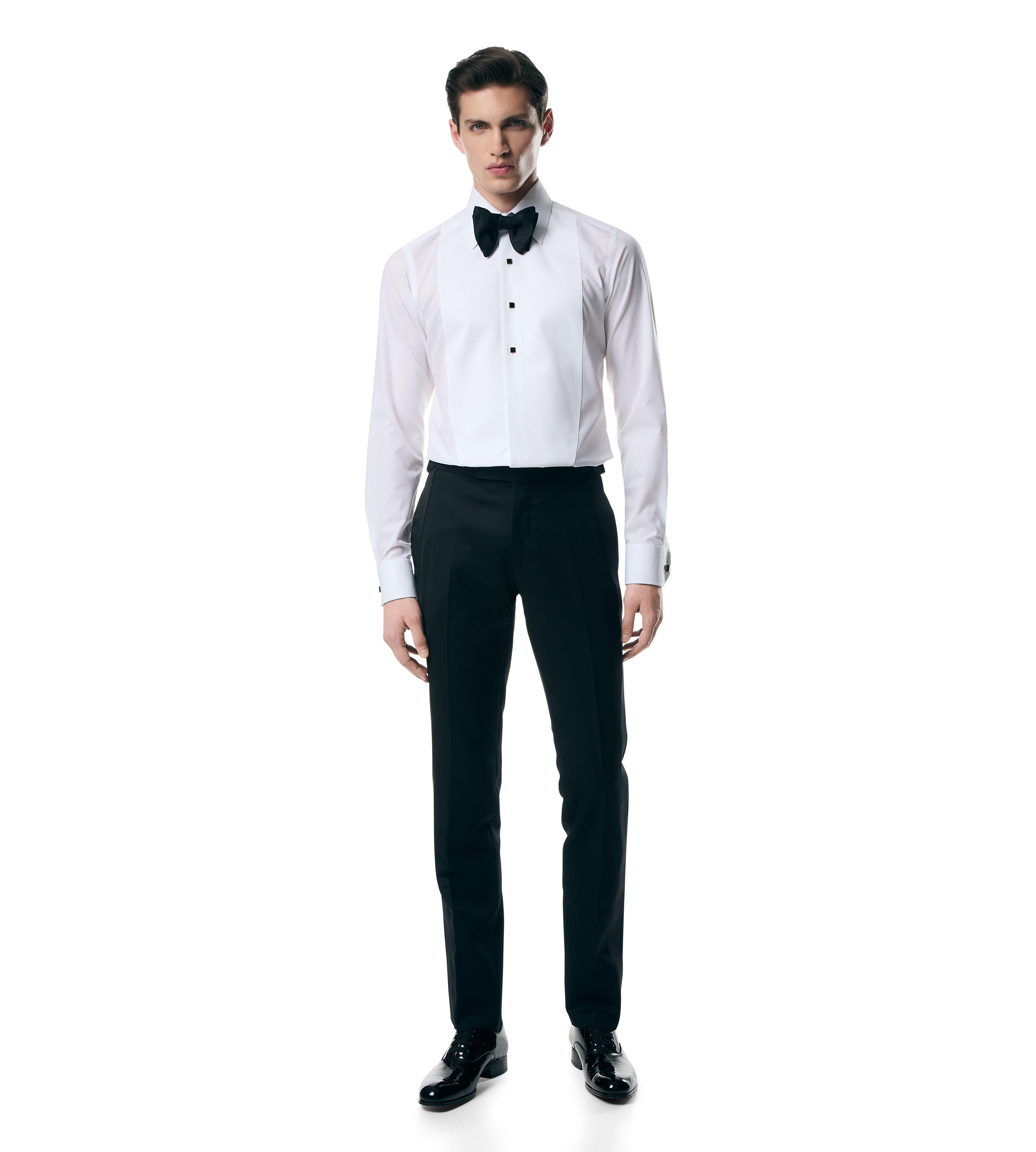 WOOL MOHAIR SHELTON TROUSER | Tom Ford Fashion