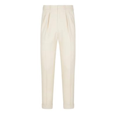 PURE SILK ATTICUS PLEAT TROUSER image number 0