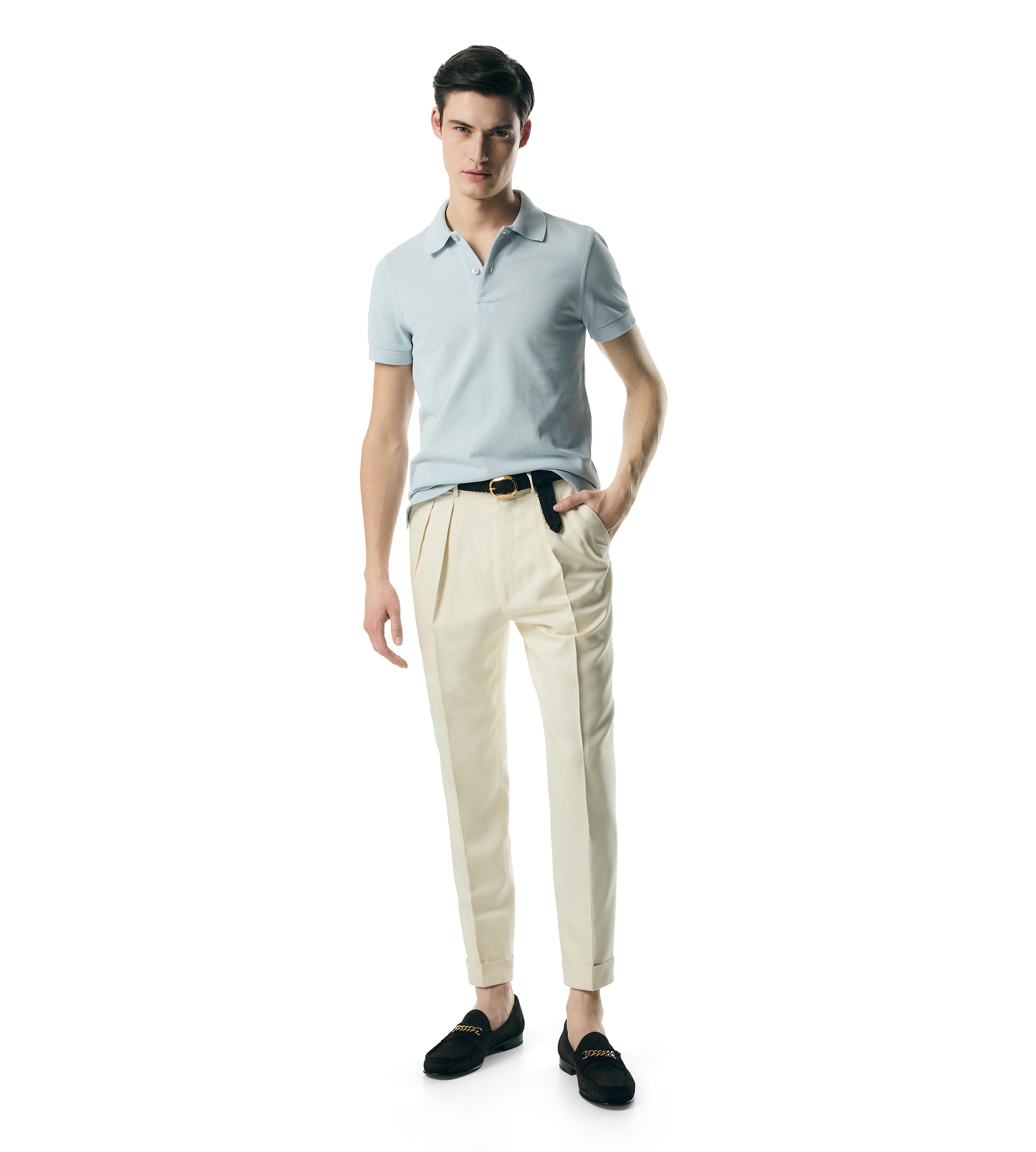 PURE SILK ATTICUS PLEAT TROUSER | Tom Ford Fashion
