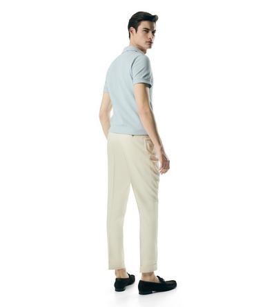 PURE SILK ATTICUS PLEAT TROUSER image number 2