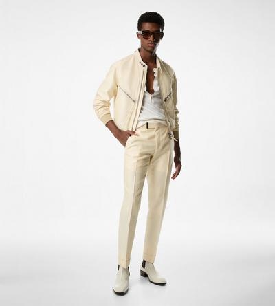 WOOL SILK FAILLE ATTICUS TROUSER image number 1