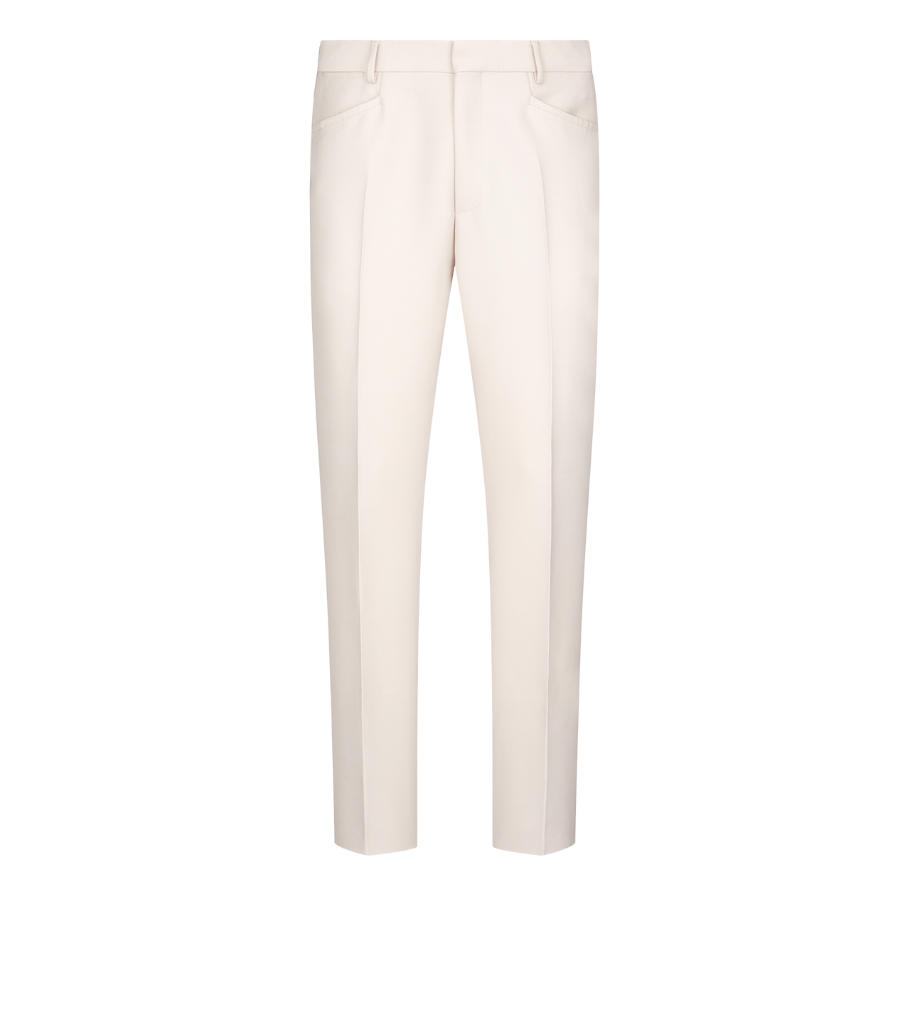 パンツ TOM FORD SS23 COMPACT PANTS (PAD104_DEX160DP222) TOM FORD Tapered Cotton Trousers | Neutrals | FARFETCH