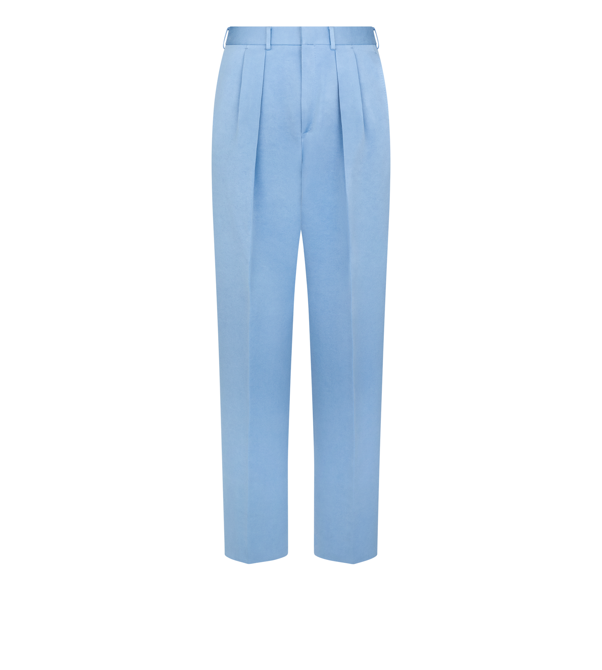 TEXTURED PEACHED SATIN DOUBLE PLEAT PANT