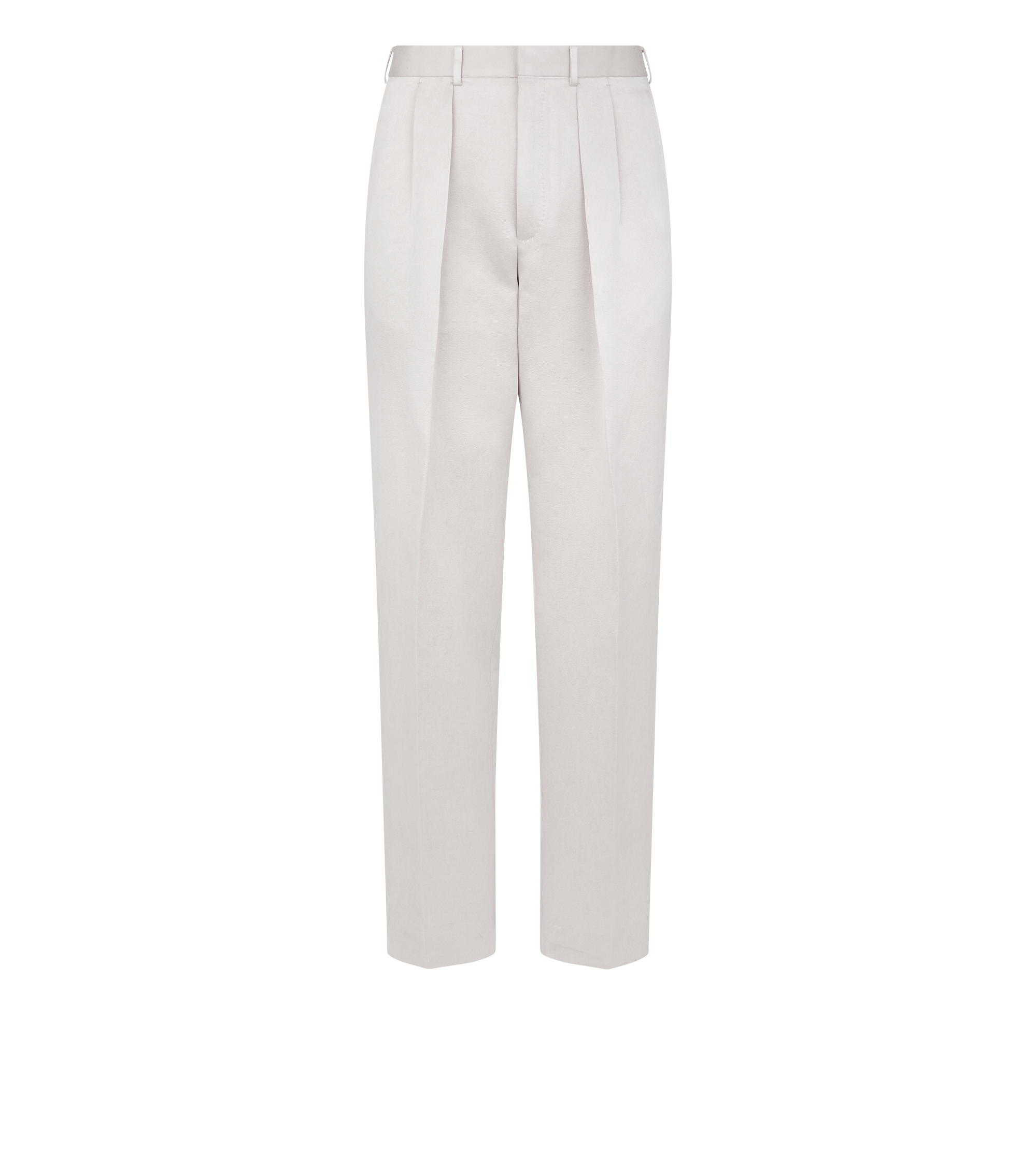 TEXTURED PEACHED SATIN DOUBLE PLEAT PANT