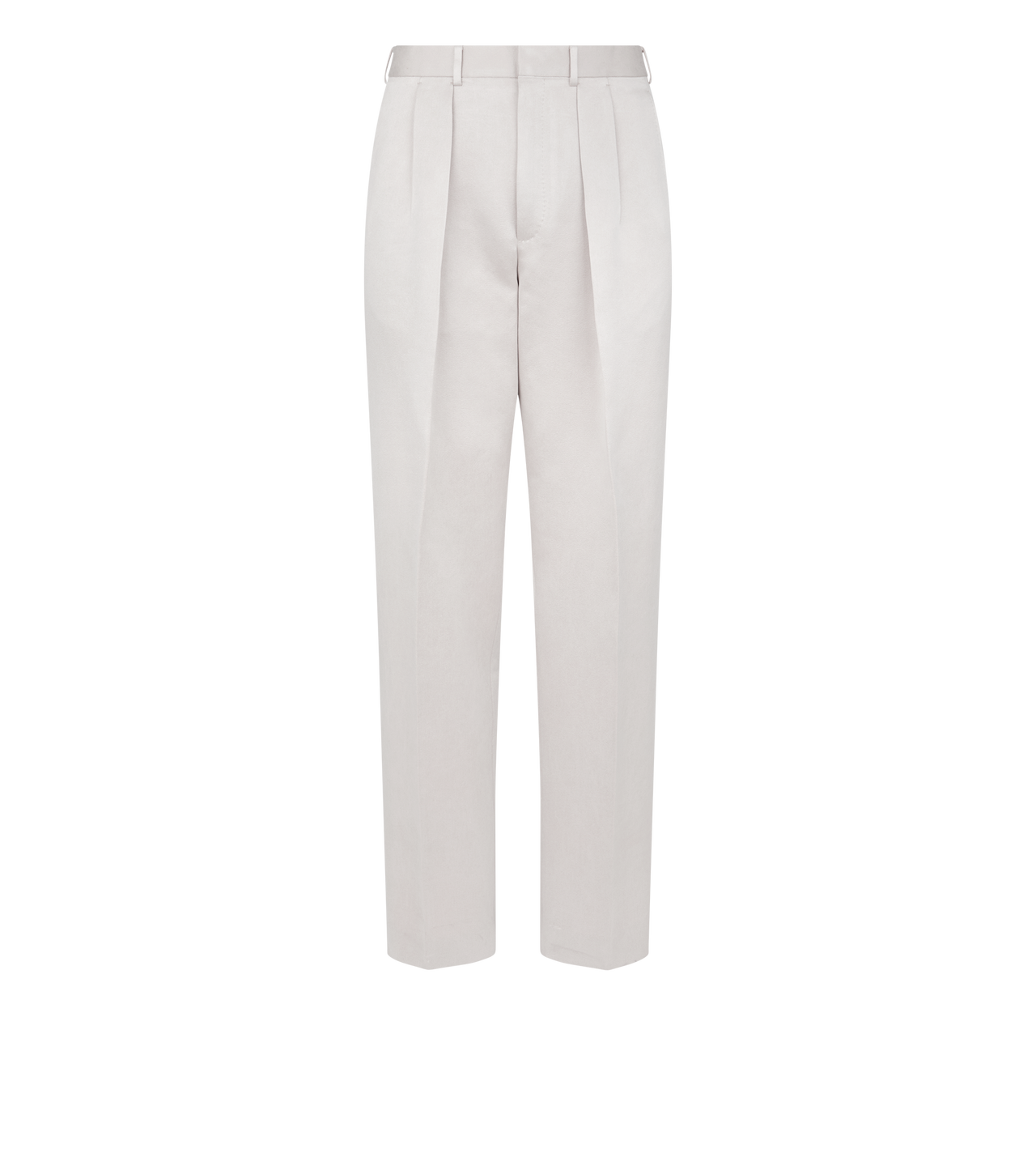 TEXTURED PEACHED SATIN DOUBLE PLEAT PANT image number 0