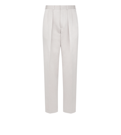 TEXTURED PEACHED SATIN DOUBLE PLEAT PANT image number 0