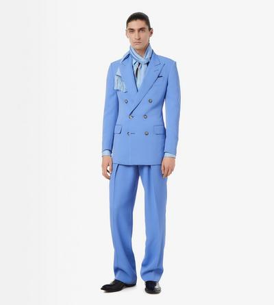 TOM FORD VISCOSE WOOL BLEND PERVINCA PANTALONE IN LANA E VISCOSA CON DOPPIA PIEGA E DOPPIA FAILLE