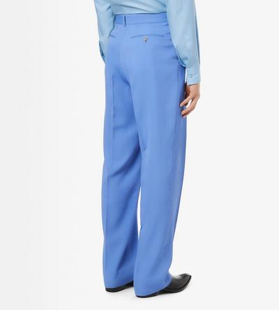 TOM FORD VISCOSE WOOL BLEND PERVINCA PANTALONE IN LANA E VISCOSA CON DOPPIA PIEGA E DOPPIA FAILLE