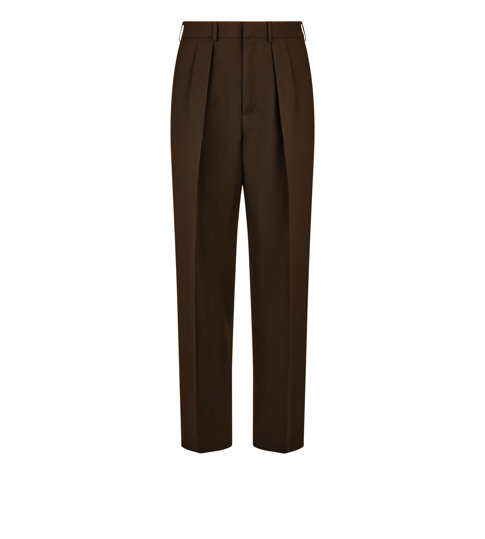 BROKEN TWILL DOUBLE PLEAT PANT