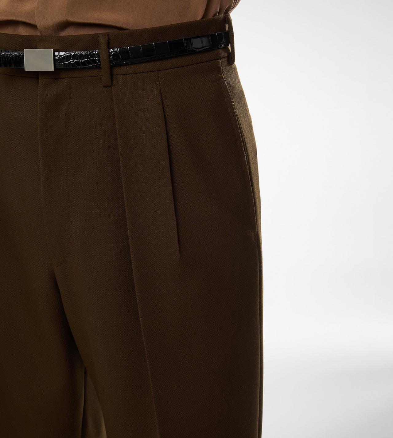 BROKEN TWILL DOUBLE PLEAT PANT image number 1