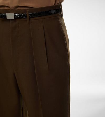 BROKEN TWILL DOUBLE PLEAT PANT image number 1