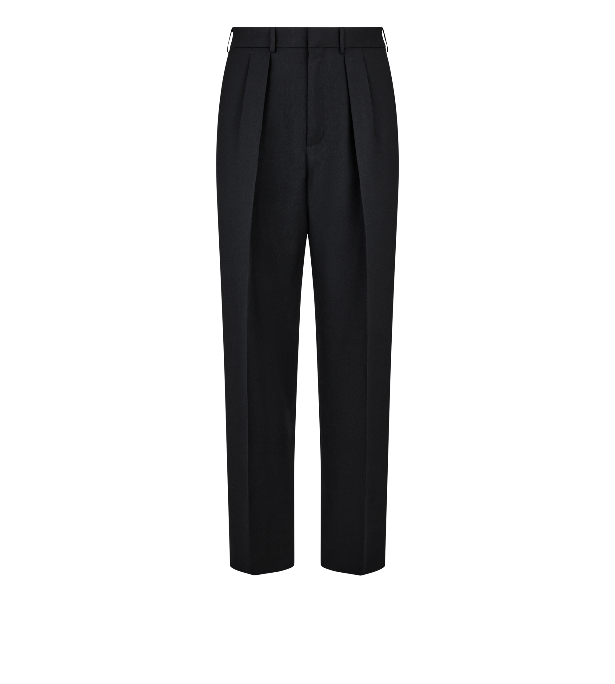 BROKEN TWILL DOUBLE PLEAT PANT