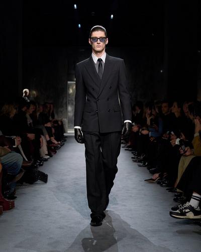 BROKEN TWILL DOUBLE PLEAT PANT image number 2