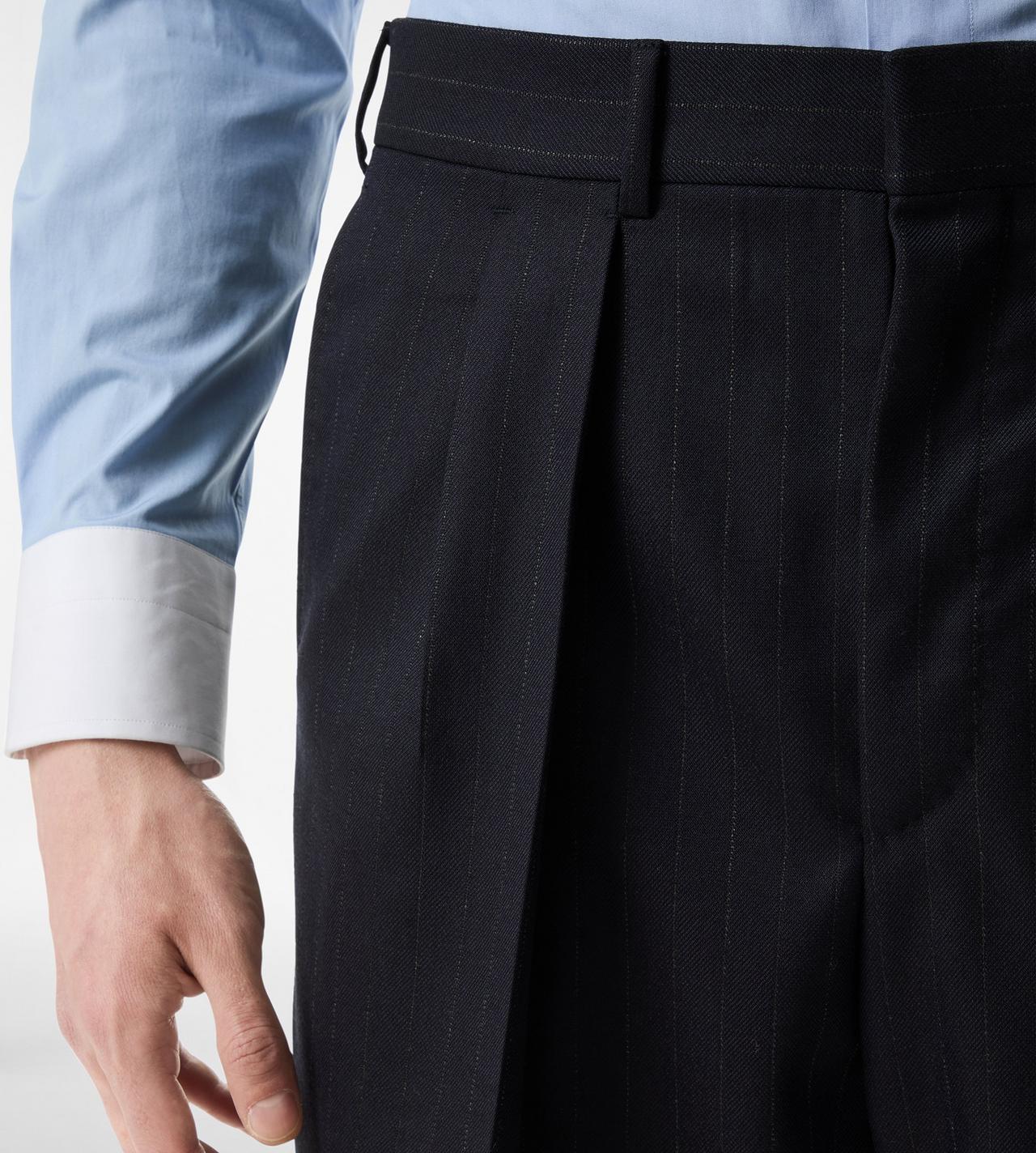 SUBTLE PINSTRIPE DOUBLE PLEAT PANT image number 1