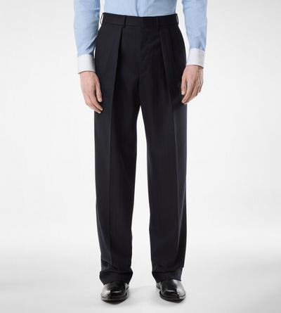 SUBTLE PINSTRIPE DOUBLE PLEAT PANT image number 3