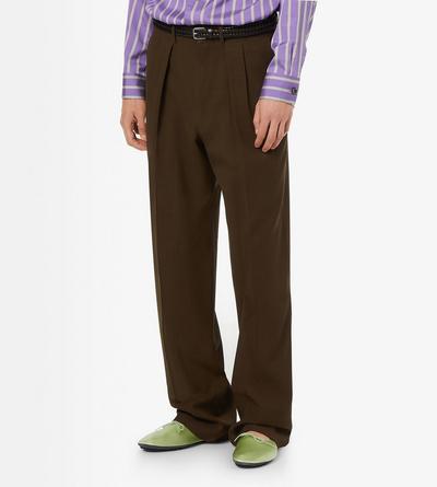 LIGHT FRESCO DOUBLE PLEAT PANT image number 2