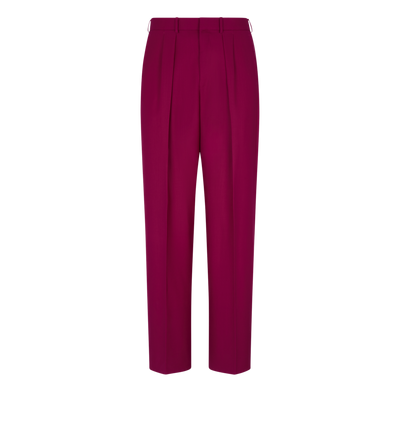 HIGH TWIST TWILL DOUBLE PLEAT PANT image number 0