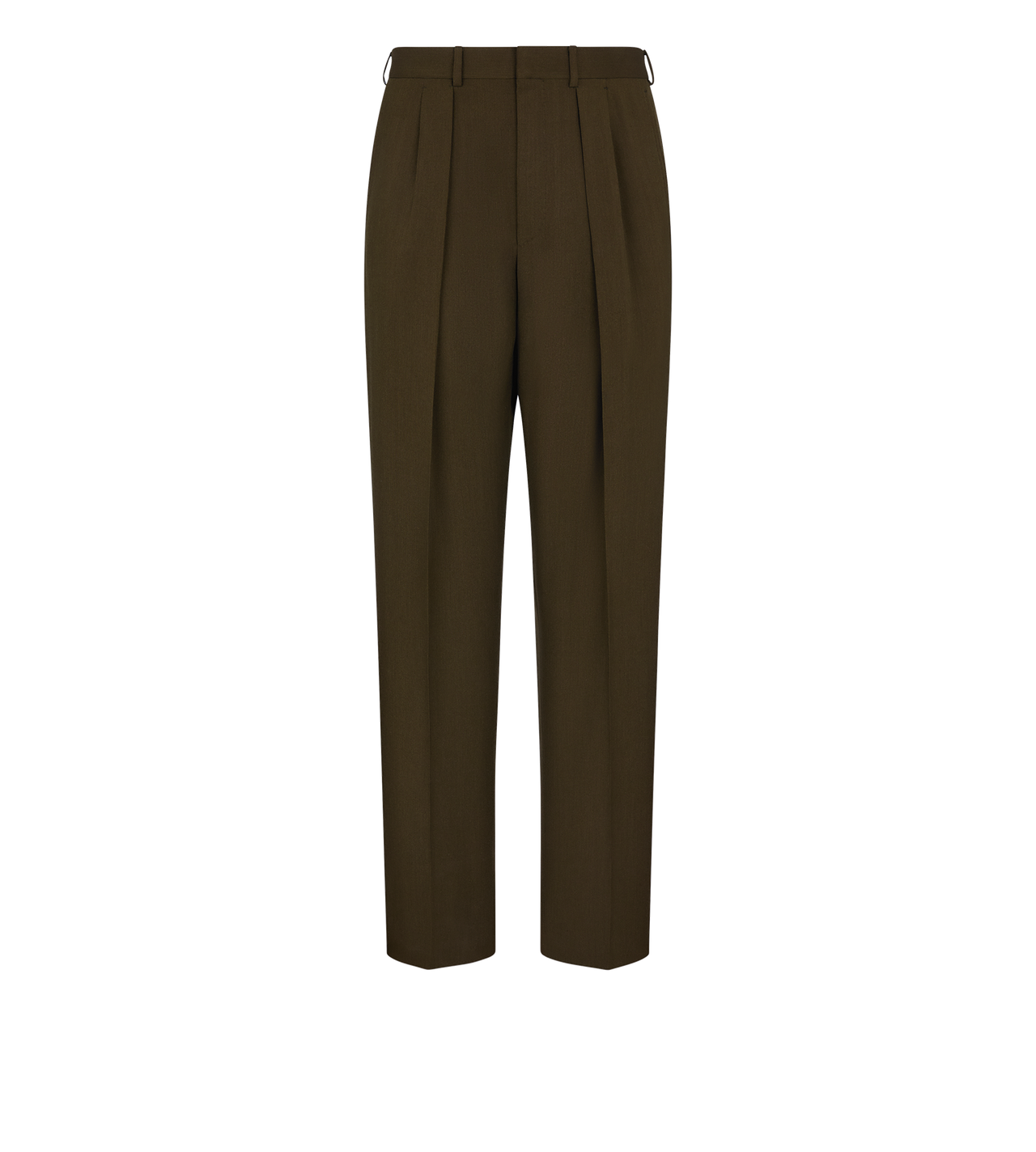 WOOL CASHMERE SILK REPS DOUBLE PLEAT PANT image number 0