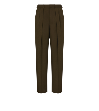 WOOL CASHMERE SILK REPS DOUBLE PLEAT PANT image number 0