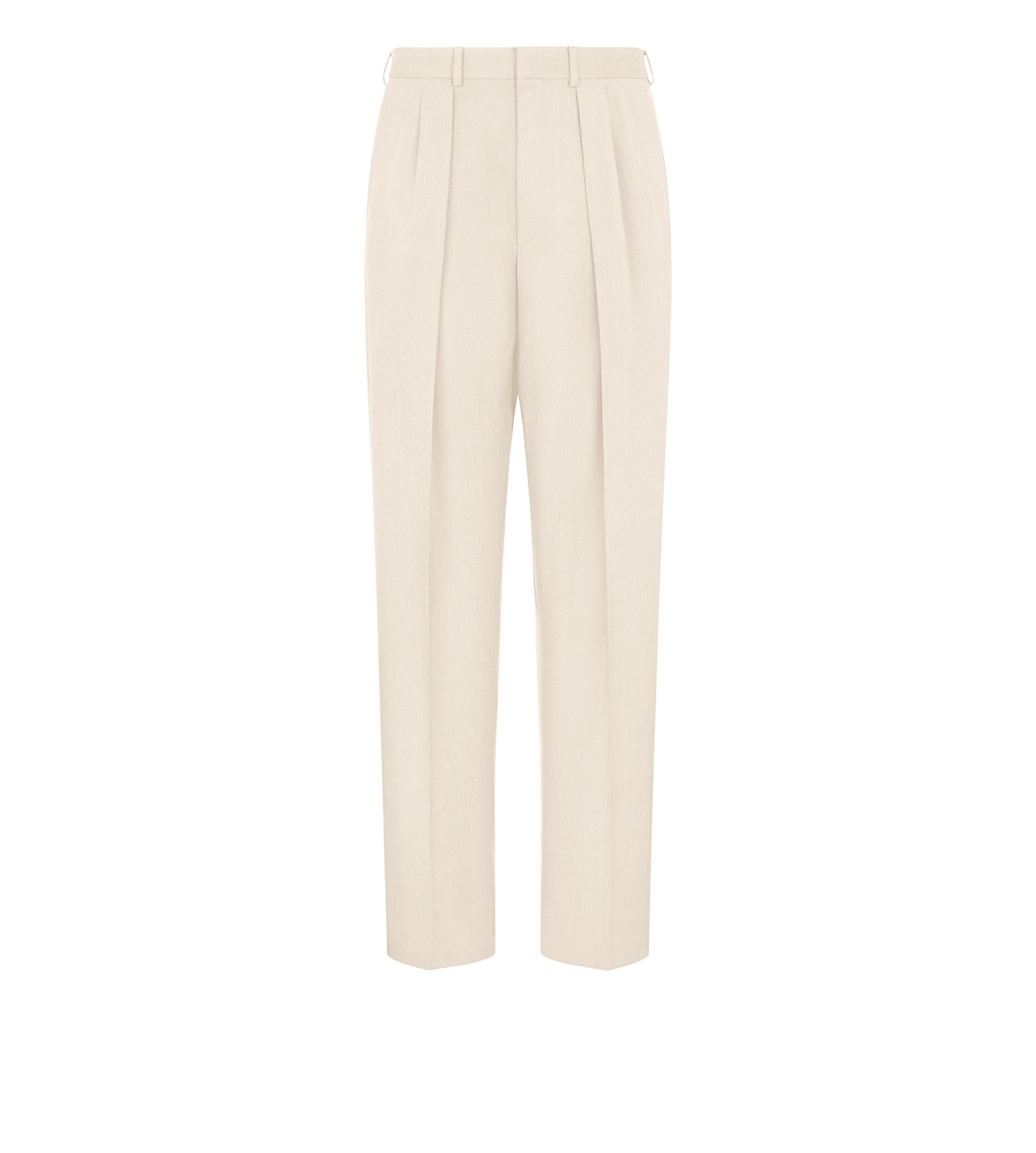 WOOL CASHMERE SILK REPS DOUBLE PLEAT PANT image number 0