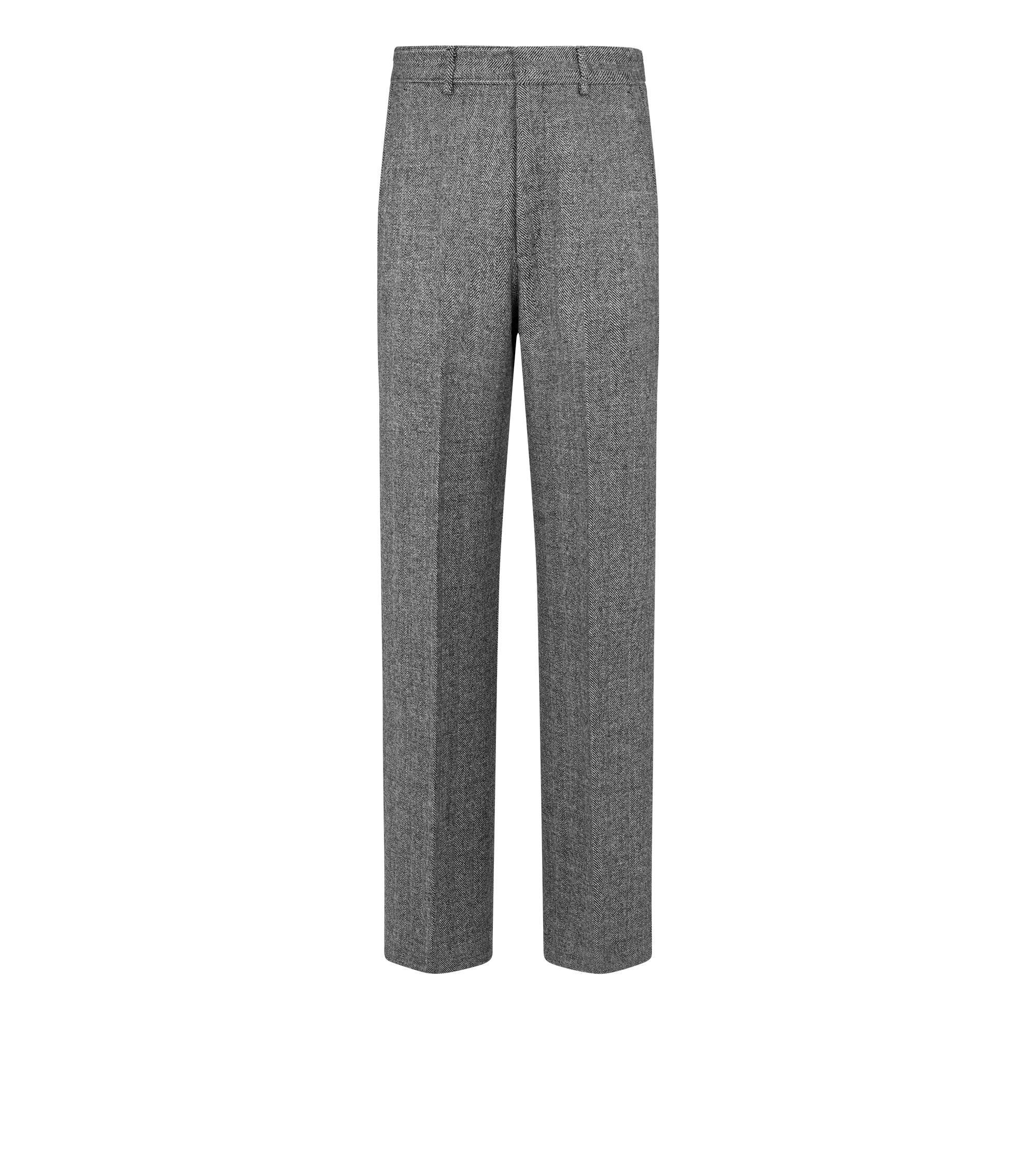 SHARKSKIN HERRINGBONE DOUBLE SPLITTABLE PANT