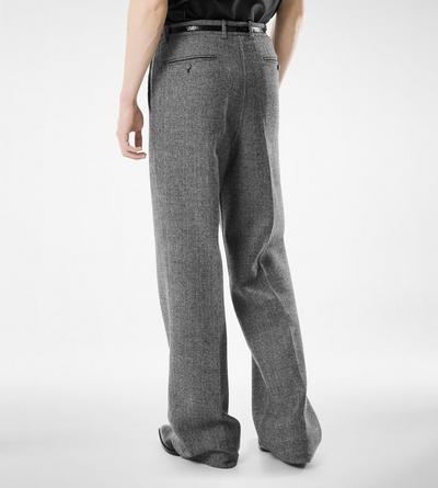 SHARKSKIN HERRINGBONE DOUBLE SPLITTABLE PANT image number 4