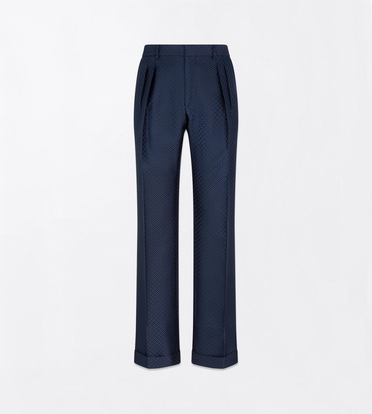 TOM FORD VISCOSE SILK BLEND OC PANTALON AMPLE EN JACQUARD &Agrave; LOSANGES &Agrave; POIS