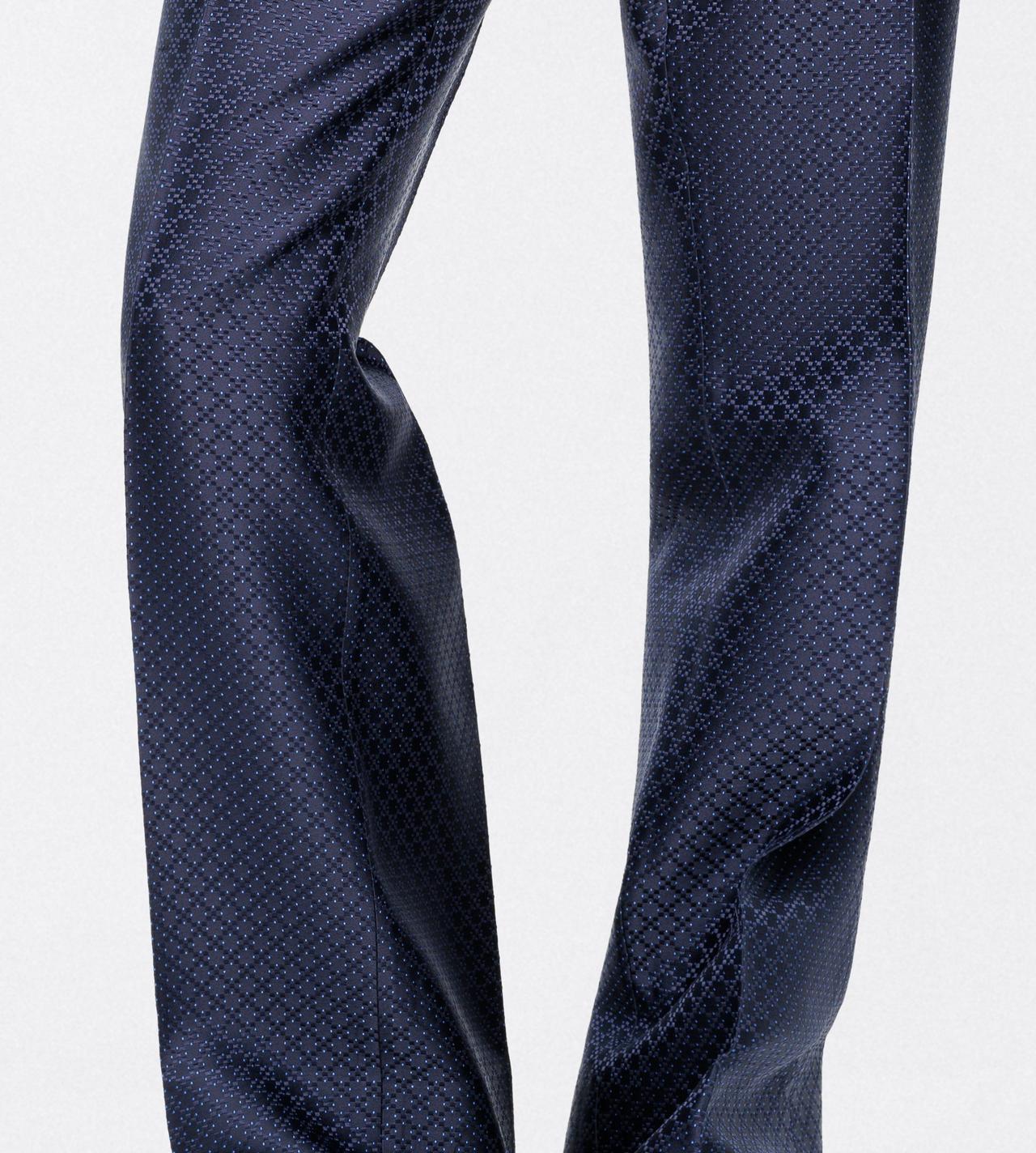 TOM FORD VISCOSE SILK BLEND OC PANTALON AMPLE EN JACQUARD &Agrave; LOSANGES &Agrave; POIS