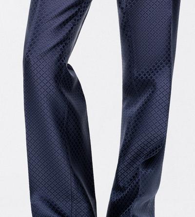 TOM FORD VISCOSE SILK BLEND OC PANTALON AMPLE EN JACQUARD &Agrave; LOSANGES &Agrave; POIS