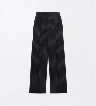 TOM FORD WOOL OC TWILL SHARP STRIPE COLBERT HIGH-WAIST PANT
