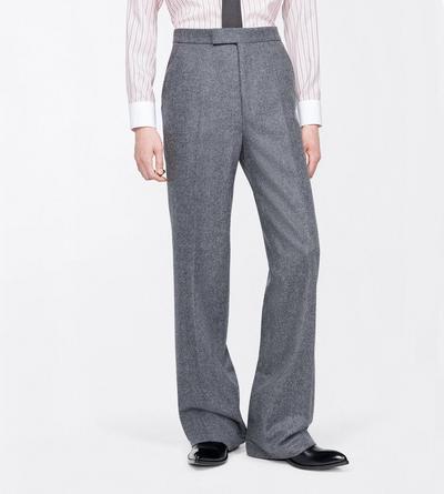 TOM FORD WOOL CASHMERE BLEND OC WOOL CASHMERE FLANNEL COLBERT HIGH-WAIST PANT
