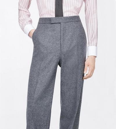 TOM FORD WOOL CASHMERE BLEND OC WOOL CASHMERE FLANNEL COLBERT HIGH-WAIST PANT