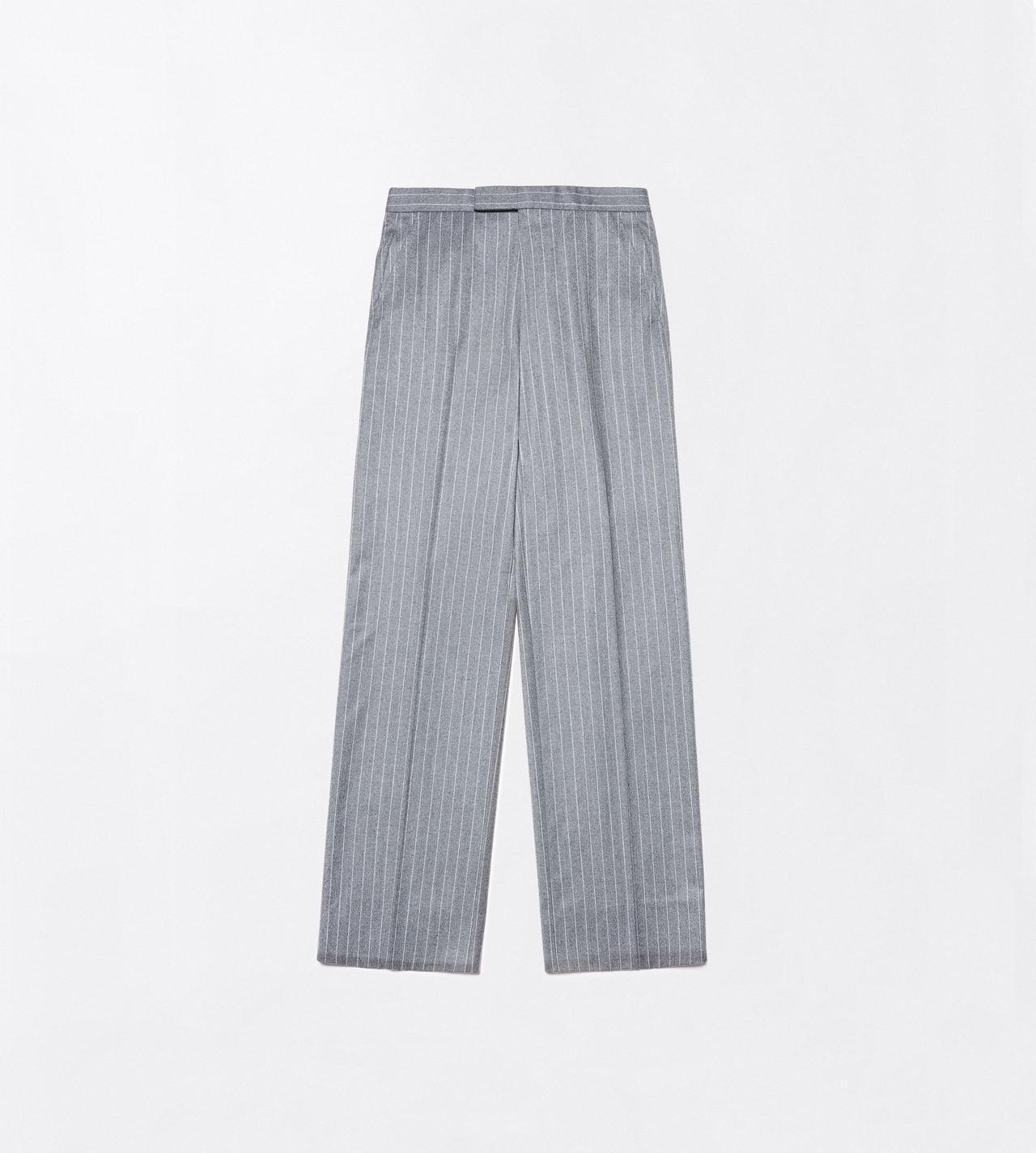 TOM FORD WOOL OC PINSTRIPE TWILL FLANNEL COLBERT HIGH-WAIST PANT