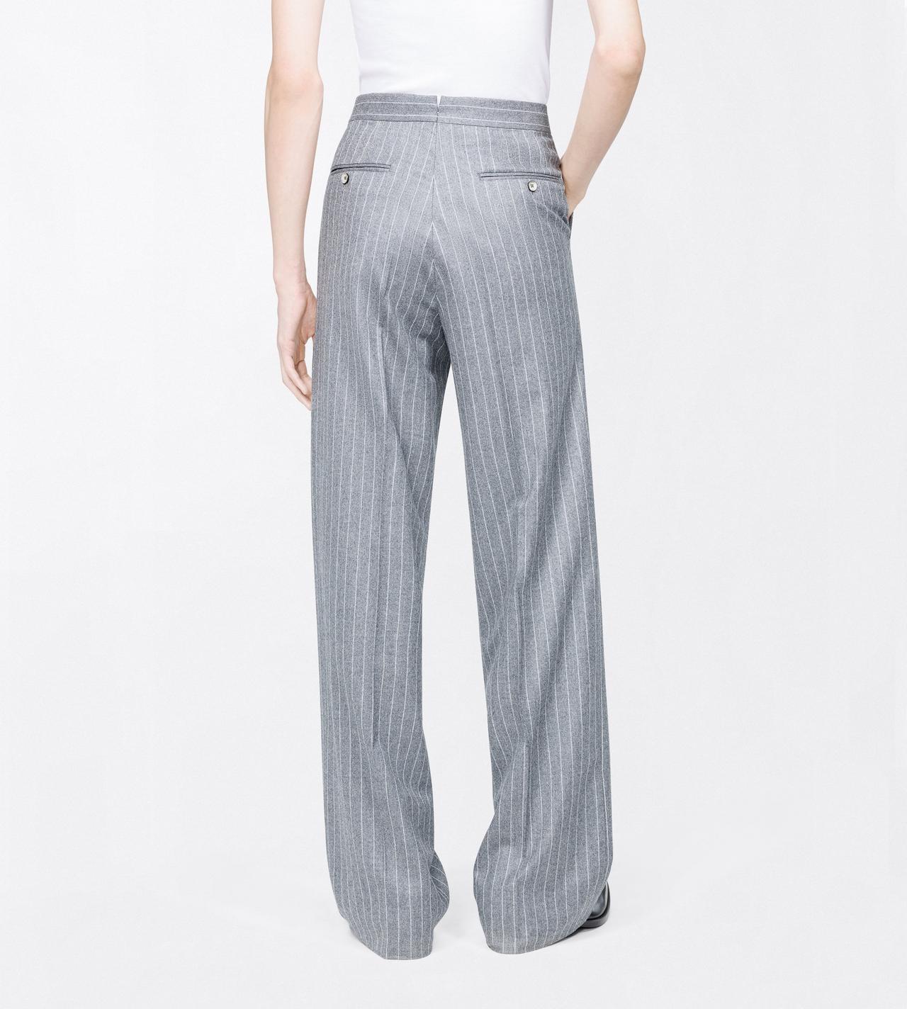 TOM FORD WOOL OC PINSTRIPE TWILL FLANNEL COLBERT HIGH-WAIST PANT