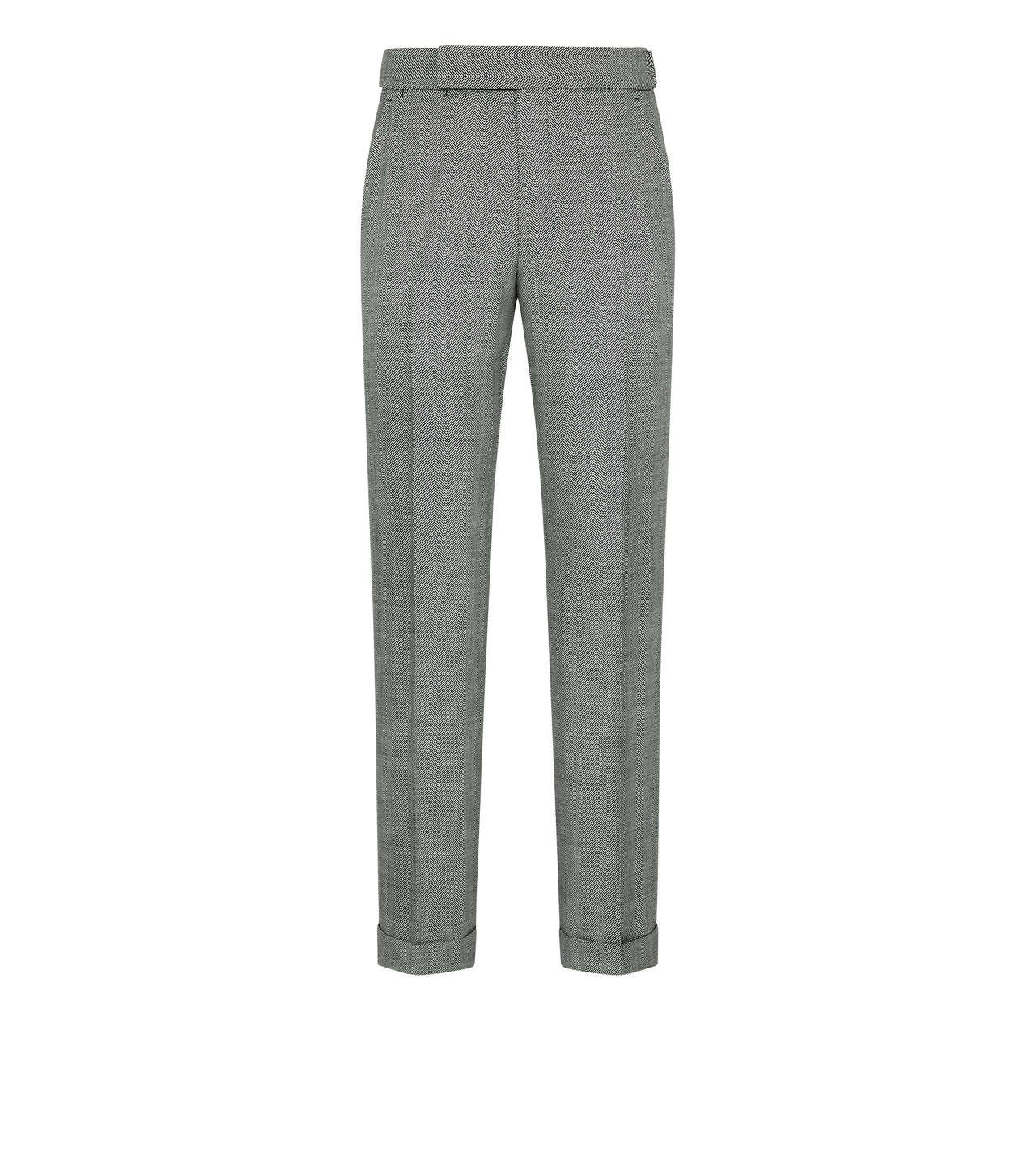 WOOL SILK LINEN SHARKSKIN PANT image number 0