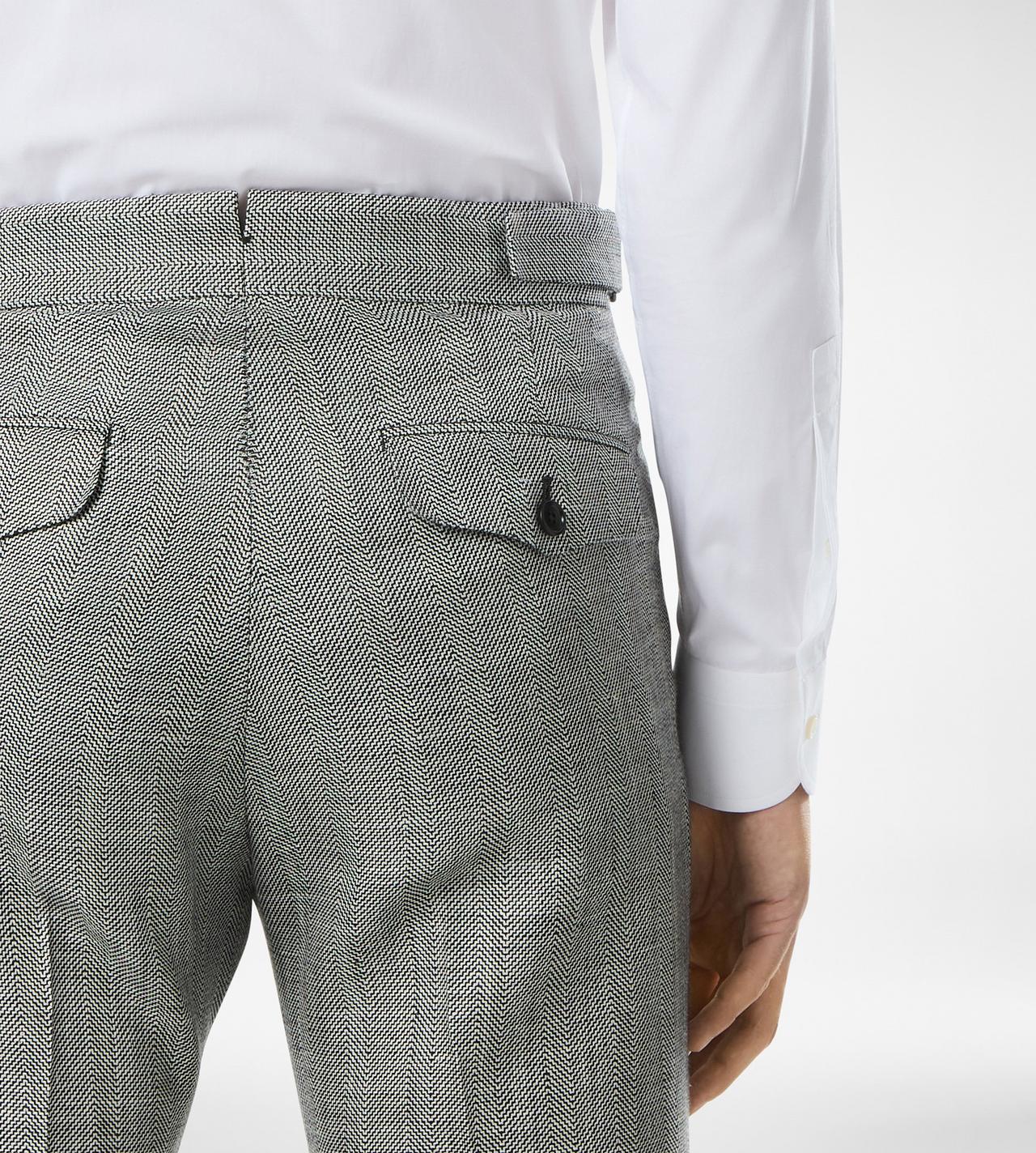 WOOL SILK LINEN SHARKSKIN PANT image number 1