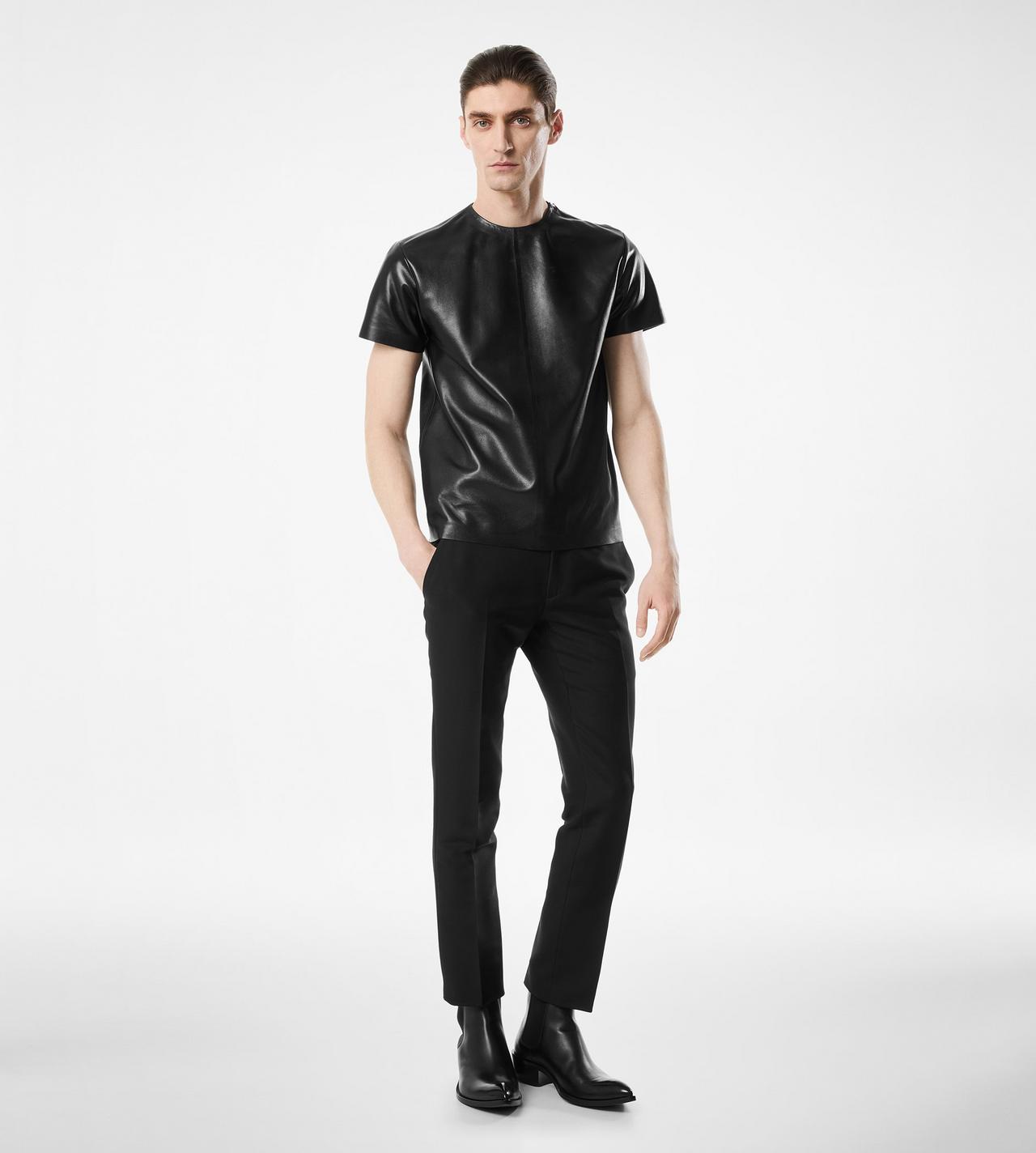 WOOL SILK BARATHEA PANT image number 2