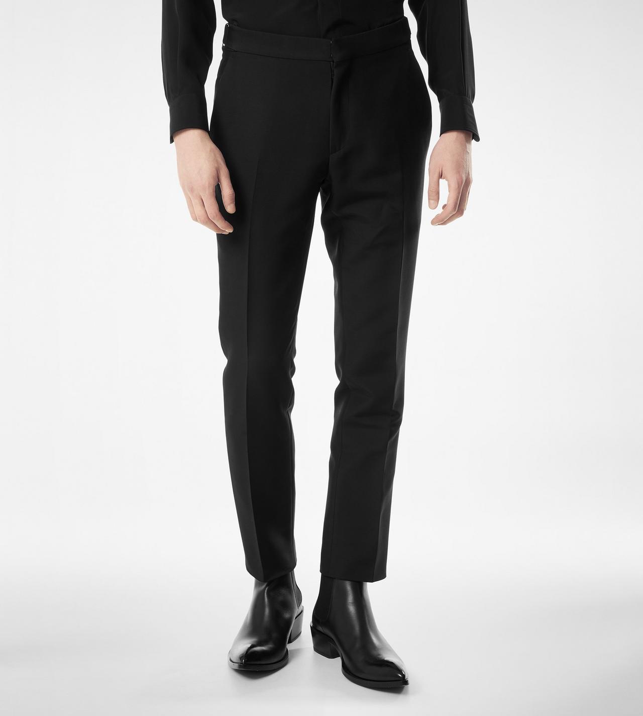 WOOL SILK BARATHEA PANT image number 3