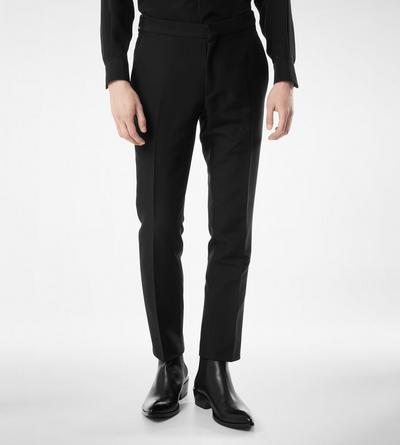 WOOL SILK BARATHEA PANT image number 3