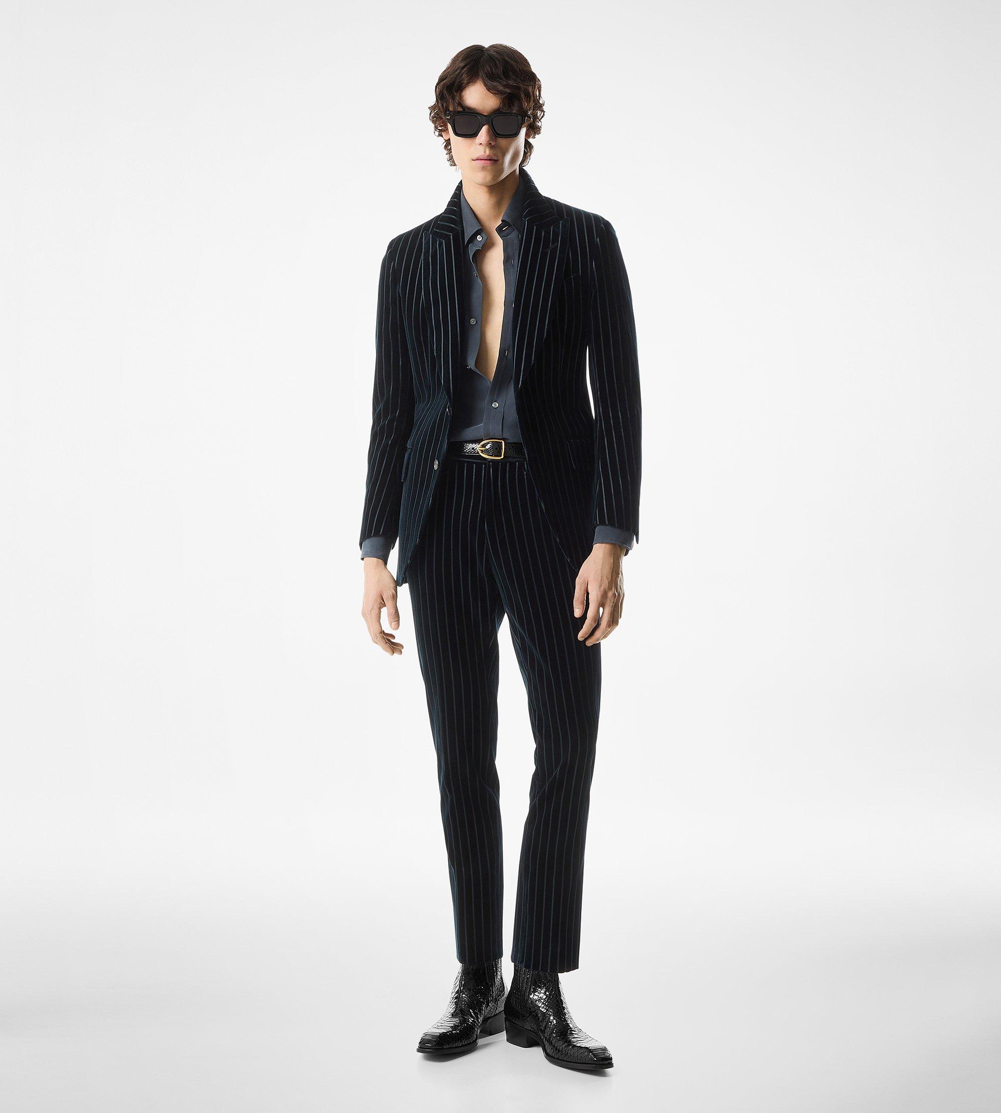 EMBOSSED VELVET DYLLAN TROUSER | Tom Ford Fashion