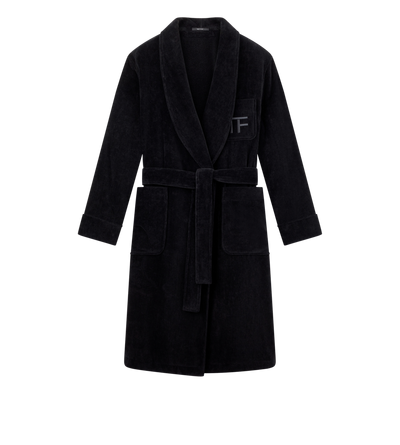 SOLID TOWELLING SHAWL COLLAR ROBE