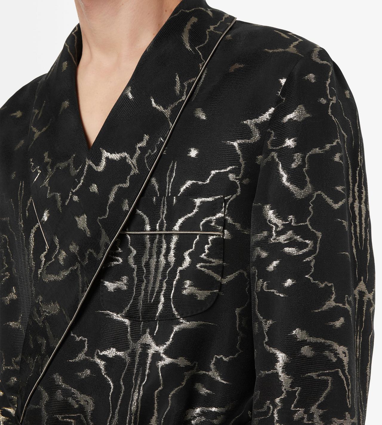 PEIGNOIR EN JACQUARD MOIR&Eacute; ABSTRAIT image number 1