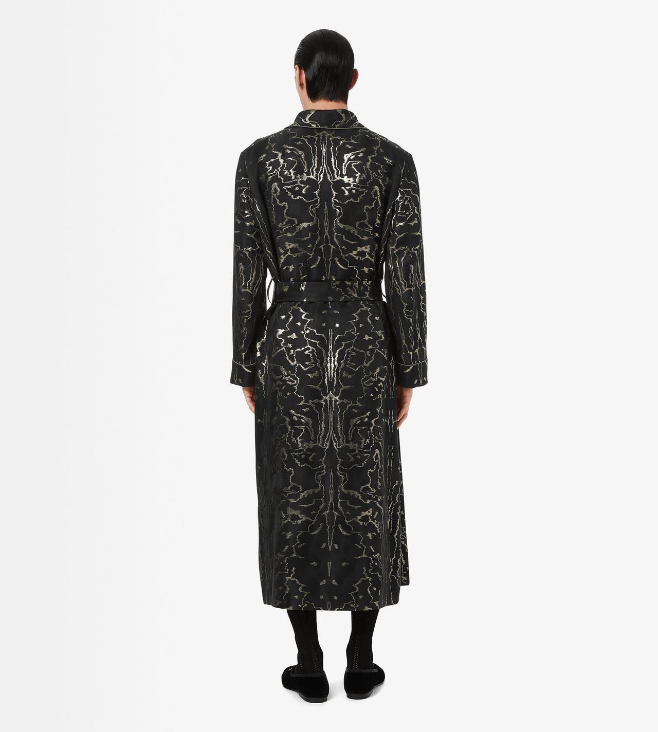 PEIGNOIR EN JACQUARD MOIR&Eacute; ABSTRAIT image number 3