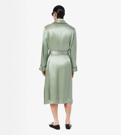 SILK SATIN ORNAMENTAL JACQUARD ROBE image number 3