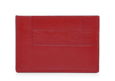 GRAINED LEATHER T CARD HOLDER image number 1