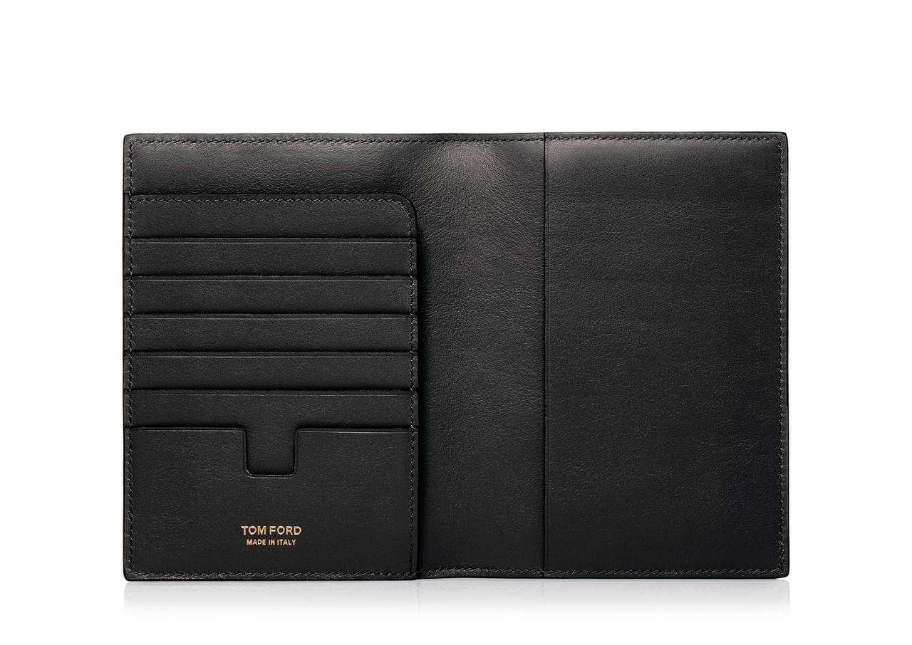 Tom Ford Men's Croc-effect Leather T-Line Passport Holder