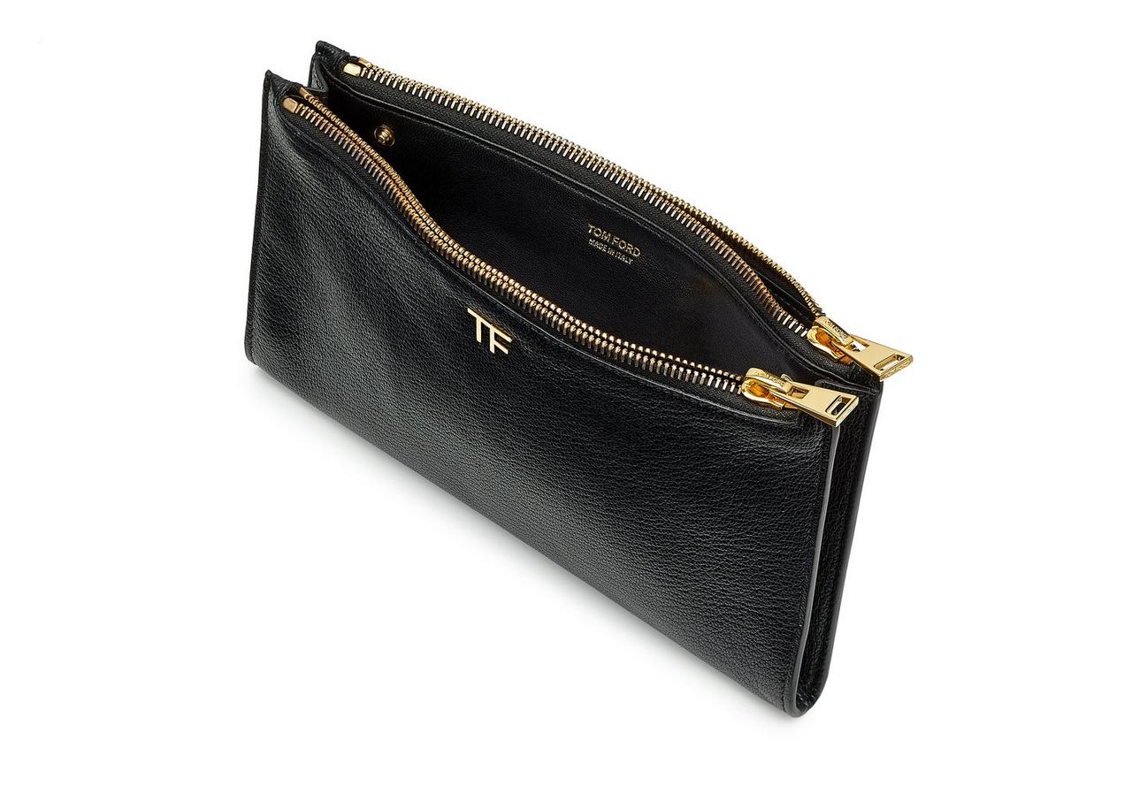 Tom Ford Logo Zip Around Pouch