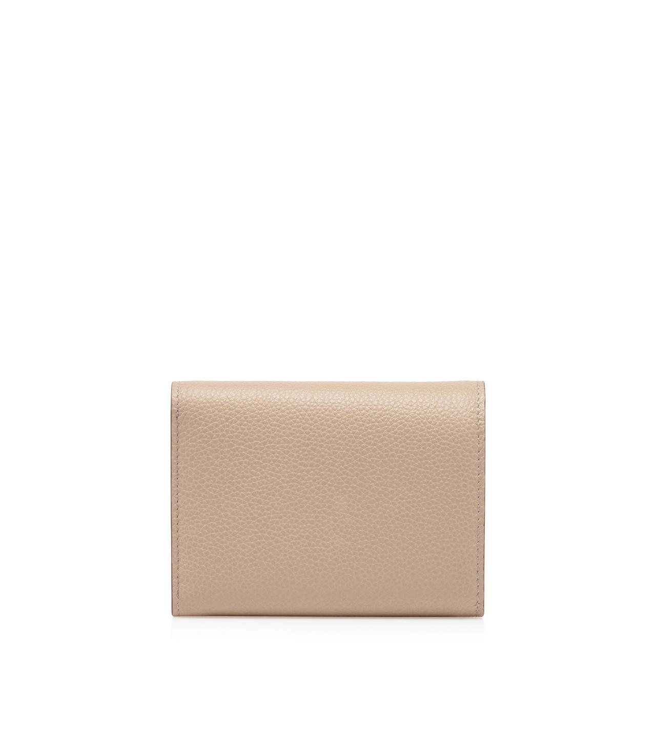 GRAIN LEATHER TARA COMPACT WALLET