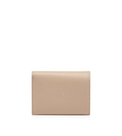 GRAIN LEATHER TARA COMPACT WALLET | Tom Ford Fashion